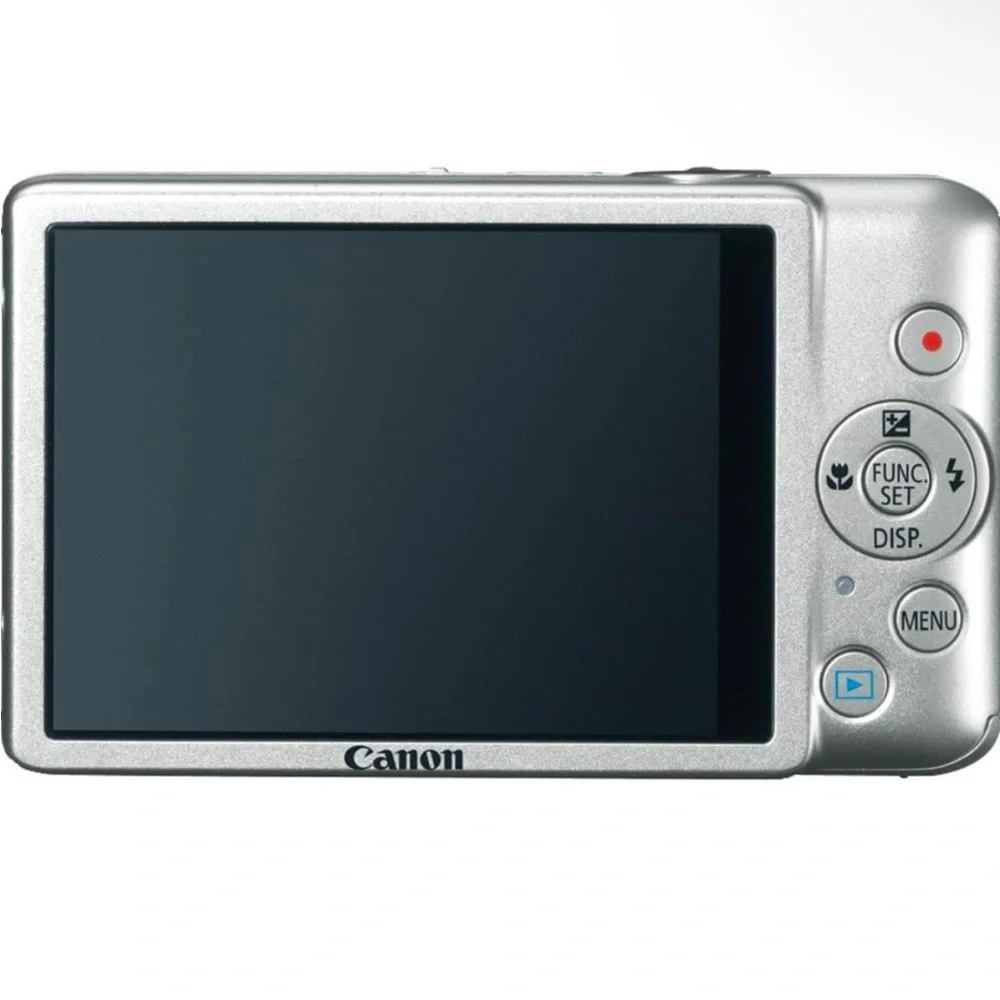 Canon Silver Digital Camera with Compact Design and High-Quality Lens
